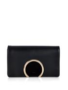 Chloé Gabrielle Leather And Suede Clutch