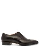 Matchesfashion.com Gucci - Plata Leather Derby Shoes - Mens - Black
