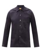 Matchesfashion.com L.e.j - Le Plage Cotton-sateen Shirt - Mens - Black