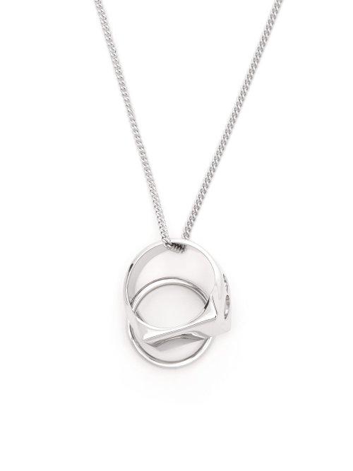 Matchesfashion.com A.p.c. - Tho Rings Necklace - Mens - Silver