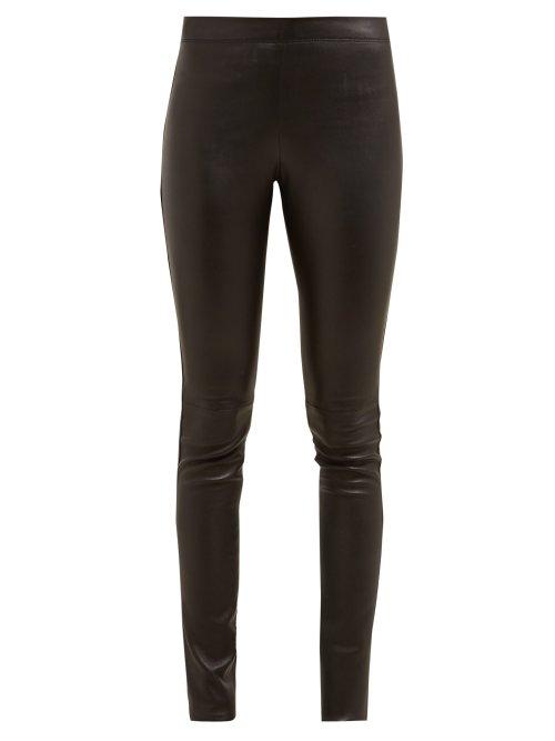 Matchesfashion.com Joseph - Classic Leather Leggings - Womens - Black