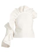 Rachel Comey Spark Ruffle-trimmed Cotton-blend Top