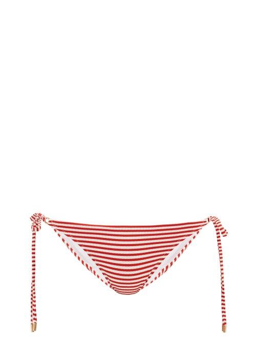 Matchesfashion.com Melissa Odabash - Cancun Striped Side-tie Bikini Briefs - Womens - Red Stripe