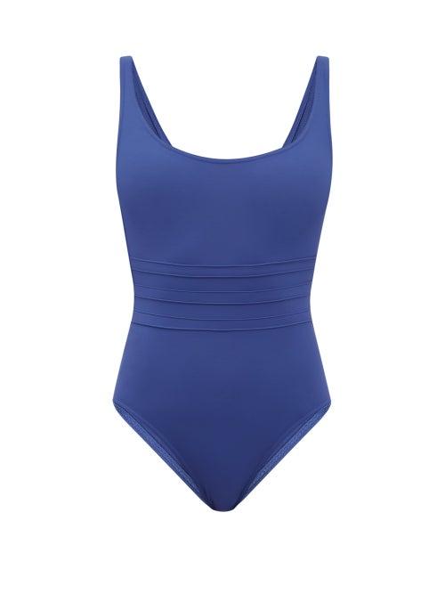 Matchesfashion.com Eres - Asia Panelled-front Swimsuit - Womens - Blue