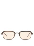 Matchesfashion.com Jacques Marie Mage - Comanche Matte-acetate And Titanium Sunglasses - Mens - Bronze