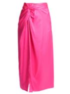 Sies Marjan Brady Twisted-waistband Silk-satin Skirt