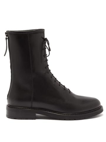 Matchesfashion.com Legres - Leather Combat Boots - Womens - Black