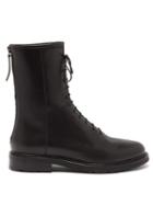 Matchesfashion.com Legres - Leather Combat Boots - Womens - Black