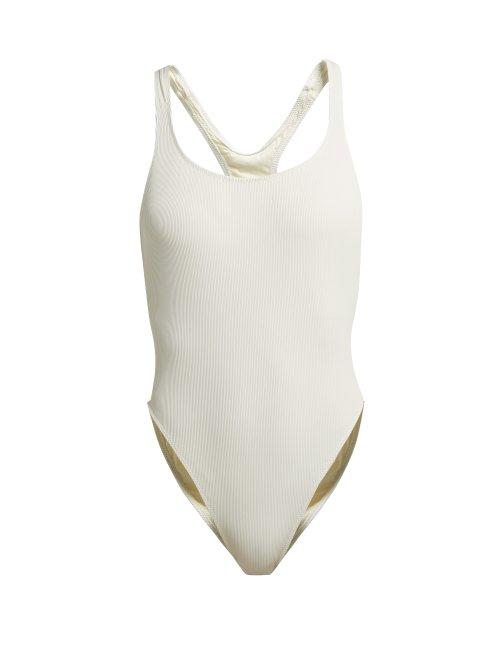 Matchesfashion.com Solid & Striped - X Re/done The Venice Swimsuit - Womens - Ivory