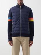 Paul Smith - Artist-stripe Padded Nylon-blend Jacket - Mens - Navy