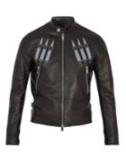 Valentino Love Blade Stud-embellished Leather Jacket