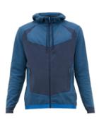 Matchesfashion.com Blackyak - Betizu Zip Through Technical Hooded Sweatshirt - Mens - Blue Multi