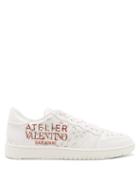 Valentino Garavani - Atelier 08 Sangallo-leather Trainers - Womens - White