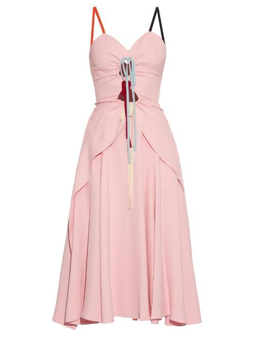 Rosie Assoulin Holy Moley Cut-out Cady Midi Dress