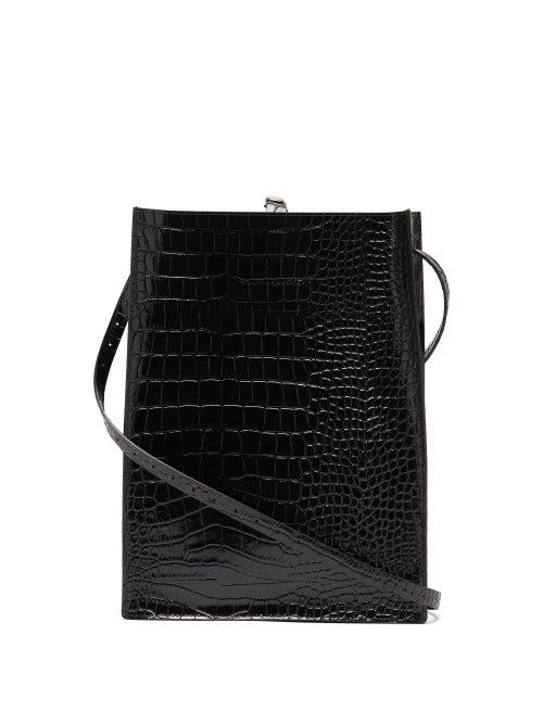 Matchesfashion.com Our Legacy - Sub Crocodile-effect Leather Tote - Mens - Black