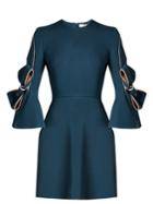 Roksanda Harlin Bow-sleeved Bonded-crepe Dress