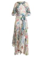 Peter Pilotto Floral-print Ruffled Silk-georgette Dress