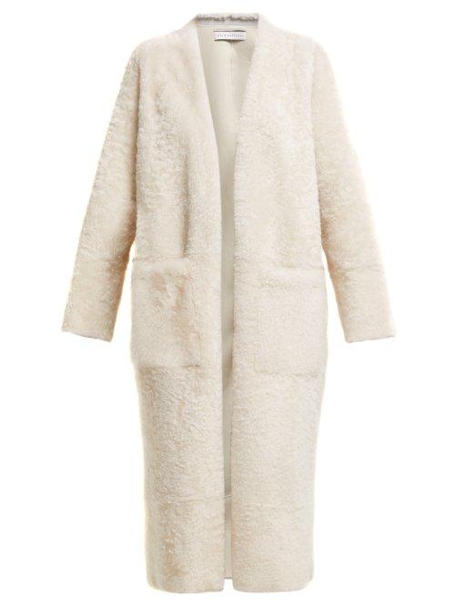 Matchesfashion.com Ins & Marchal - Elvis Zip Embellished Shearling Coat - Womens - White