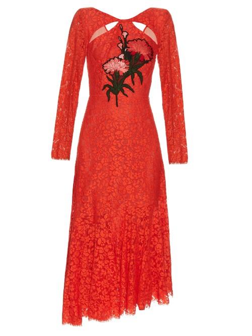 Erdem Cathryn Corded Floral-lace Dress