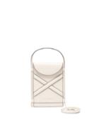 Ladies Bags Alexander Mcqueen - The Curve Mini Leather Cross-body Bag - Womens - White
