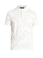 Valentino Camouflage-print Cotton Polo Shirt