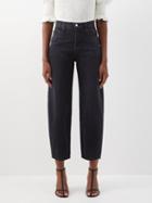Frame - Ultra High Rise Barrel Wide-leg Jeans - Womens - Black