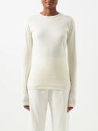 Raey - Recycled Cotton-blend Jersey Long-sleeved T-shirt - Womens - Ivory