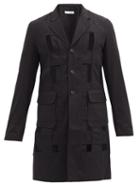 Matchesfashion.com Comme Des Garons Shirt - Lattice-front Cotton-canvas Coat - Mens - Black