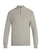 Matchesfashion.com Polo Ralph Lauren - High Neck Waffle Knit Cotton Sweater - Mens - Light Grey
