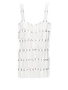 Matchesfashion.com Paco Rabanne - Sequinned Chainmail Top - Womens - White