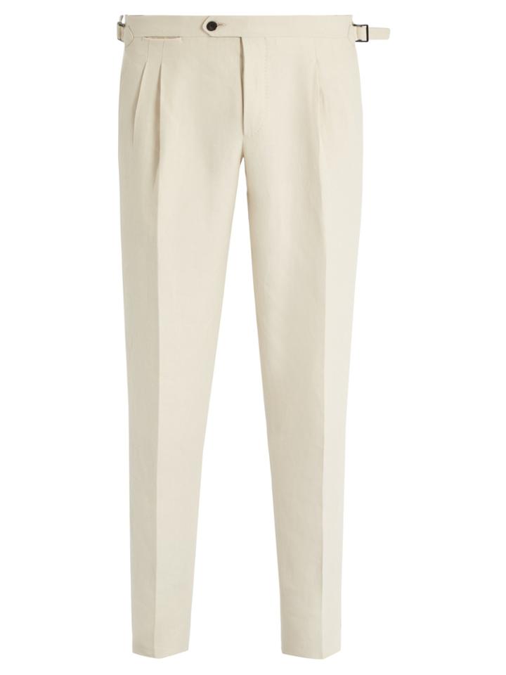 Thom Sweeney Slim-leg Linen Trousers