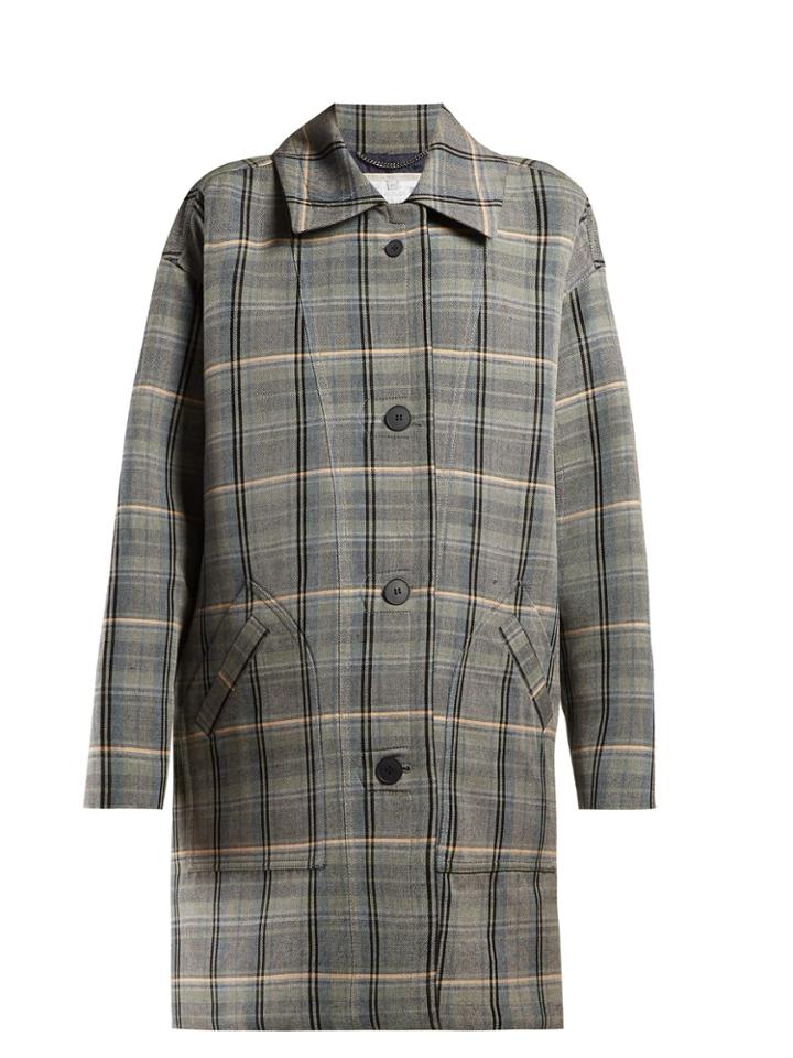 Stella Mccartney Oversized Single-breasted Check Coat