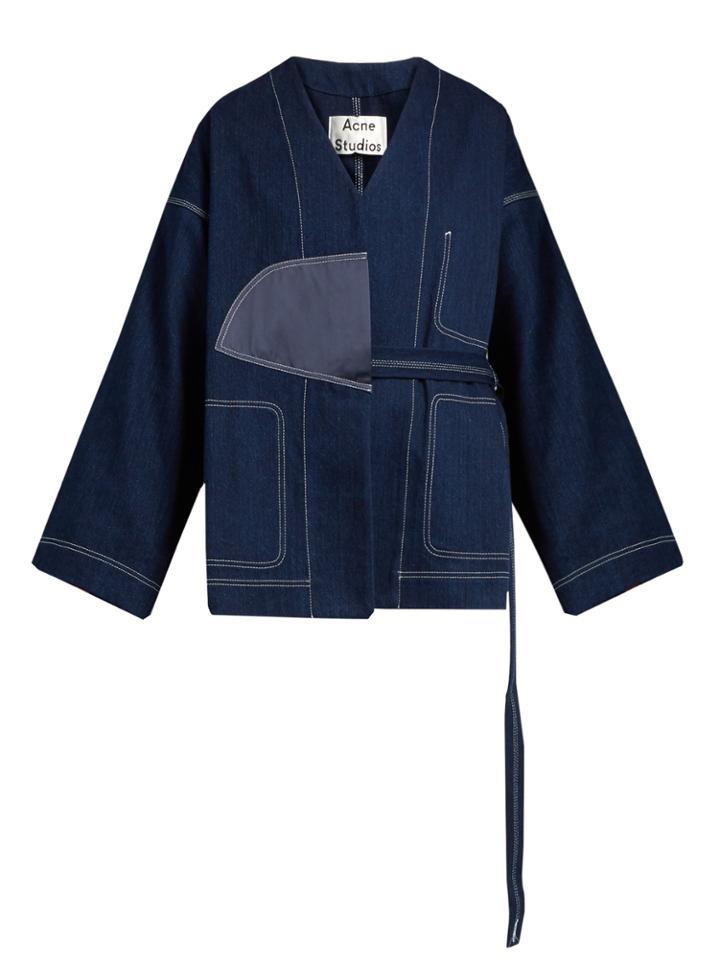 Acne Studios Orinda Contrast-stitch Denim Jacket