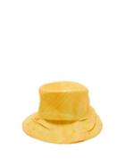 Matchesfashion.com Reinhard Plank Hats - Bucket Folded Straw Hat - Womens - Orange