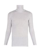 Matchesfashion.com Vetements - Inside Out Stretch Cotton Roll Neck Top - Mens - Grey