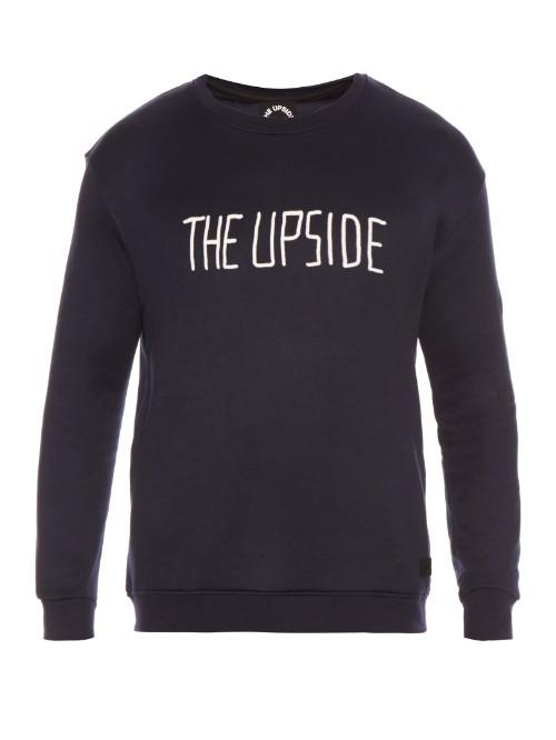 The Upside Flocked-logo Jersey Sweatshirt