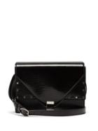 Matchesfashion.com Saint Laurent - Margaux Lizard Effect Leather Shoulder Bag - Womens - Black