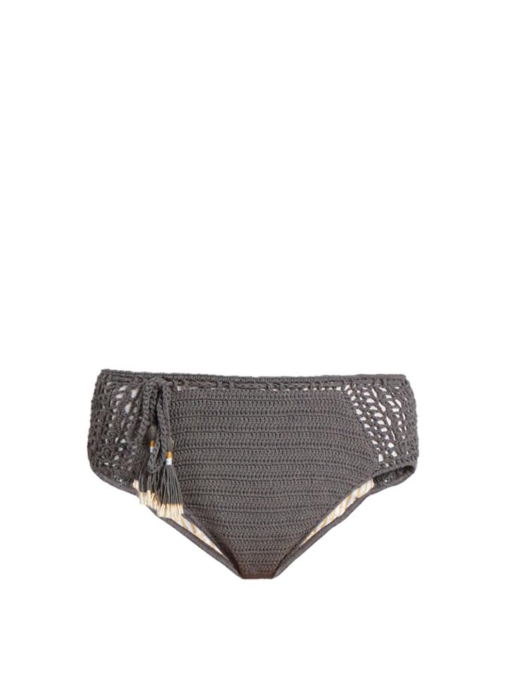 She Made Me Essential High-rise Crochet Bikini Briefs