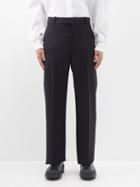 Alexander Mcqueen - Wool-twill Tailored Trousers - Mens - Black