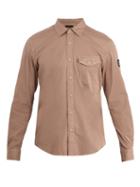 Matchesfashion.com Belstaff - Steadway Single Cuff Stretch Cotton Shirt - Mens - Pink
