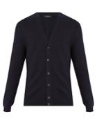 Ermenegildo Zegna Zigzag-knit Wool And Cashmere Blend Cardigan