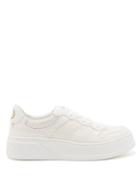 Gucci - Gg-embossed Perforated-leather Trainers - Womens - White