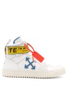 Matchesfashion.com Off-white - Industrial Leather High Top Trainers - Mens - White