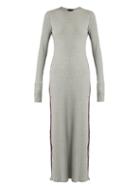 Matchesfashion.com Albus Lumen - Porto Cotton Blend Ribbed Jersey Maxi Dress - Womens - Grey