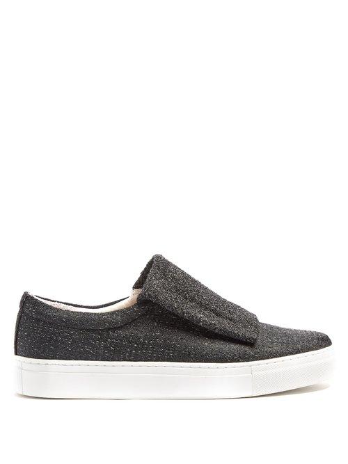 Matchesfashion.com Primury - Curio Slip On Canvas Trainers - Womens - Black