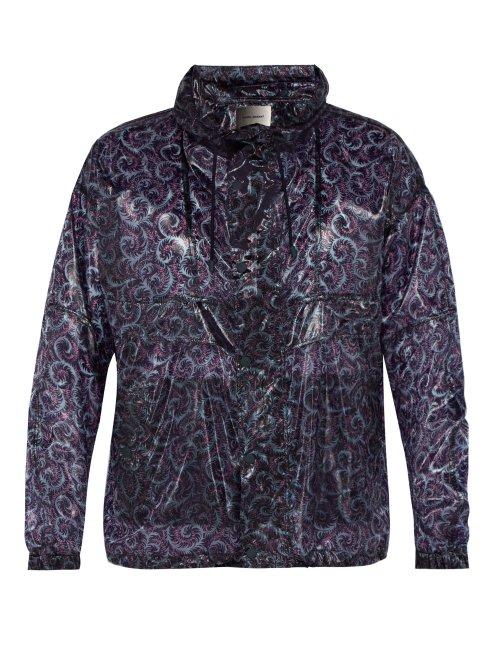Matchesfashion.com Isabel Marant - Elmer Printed Lightweight Hooded Jacket - Mens - Pink