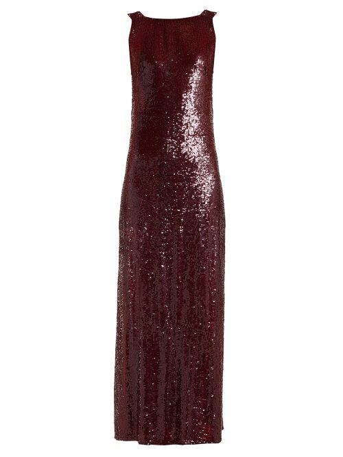 Matchesfashion.com Ashish - Suzi Sequinned Dress - Womens - Burgundy