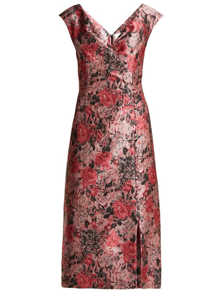 Erdem Joyti Floral Jacquard Dress