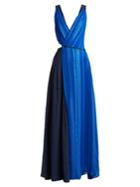 Zeus + Dione Penelope Geometric-jacquard Silk-blend Dress