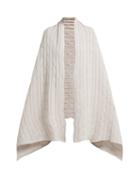 Matchesfashion.com Queene And Belle - Aspen Cable Knit Cashmere Wrap Scarf - Womens - White